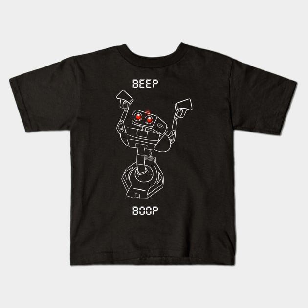 Beep Boop Kids T-Shirt by robot